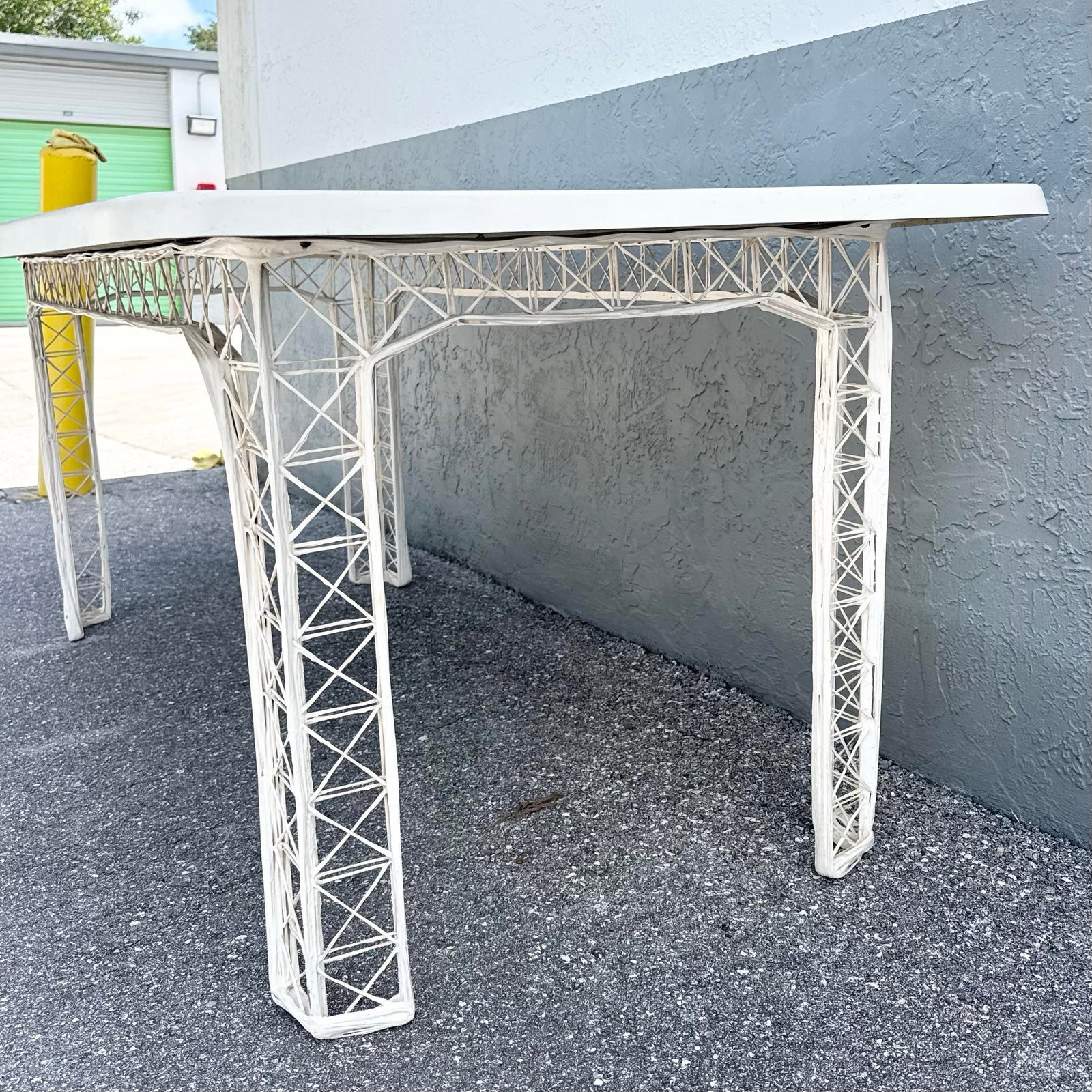 Mid Century Modern Spun Fiberglass Rectangular Dining Table - 6