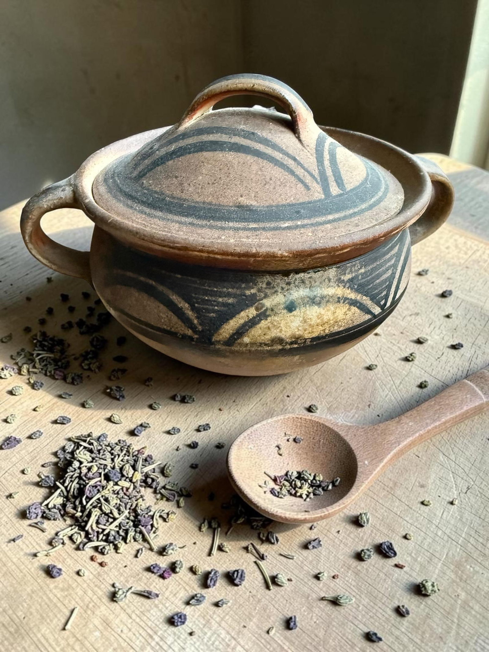 1991 Studio Art Wood Fired Pottery Lidded Bowl - 6