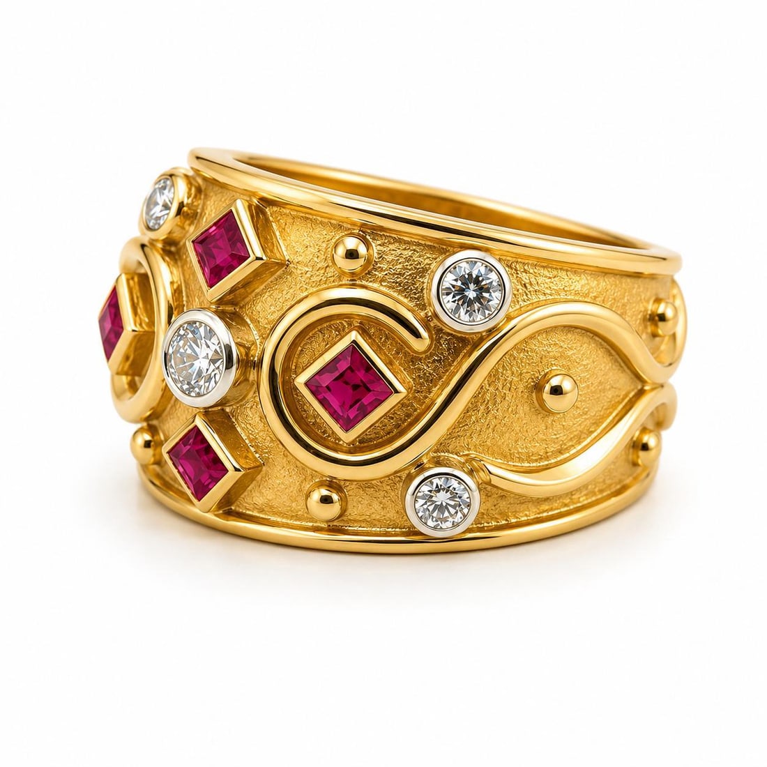 Keith Davis Ruby Ring, Size 7.5 - 3
