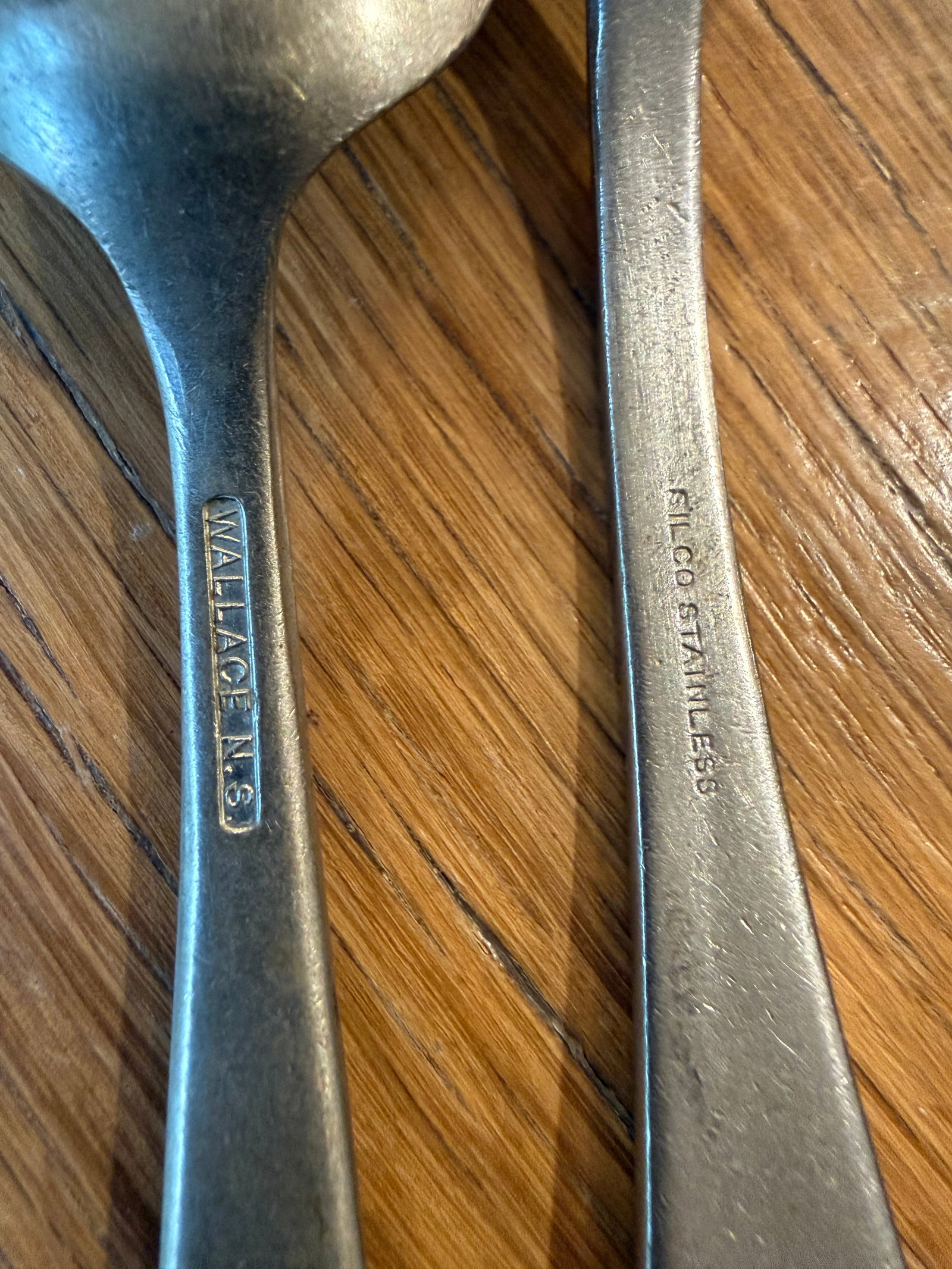 World War 2 United States Military Flatware Spoons and Knives Marked 1940 - 5
