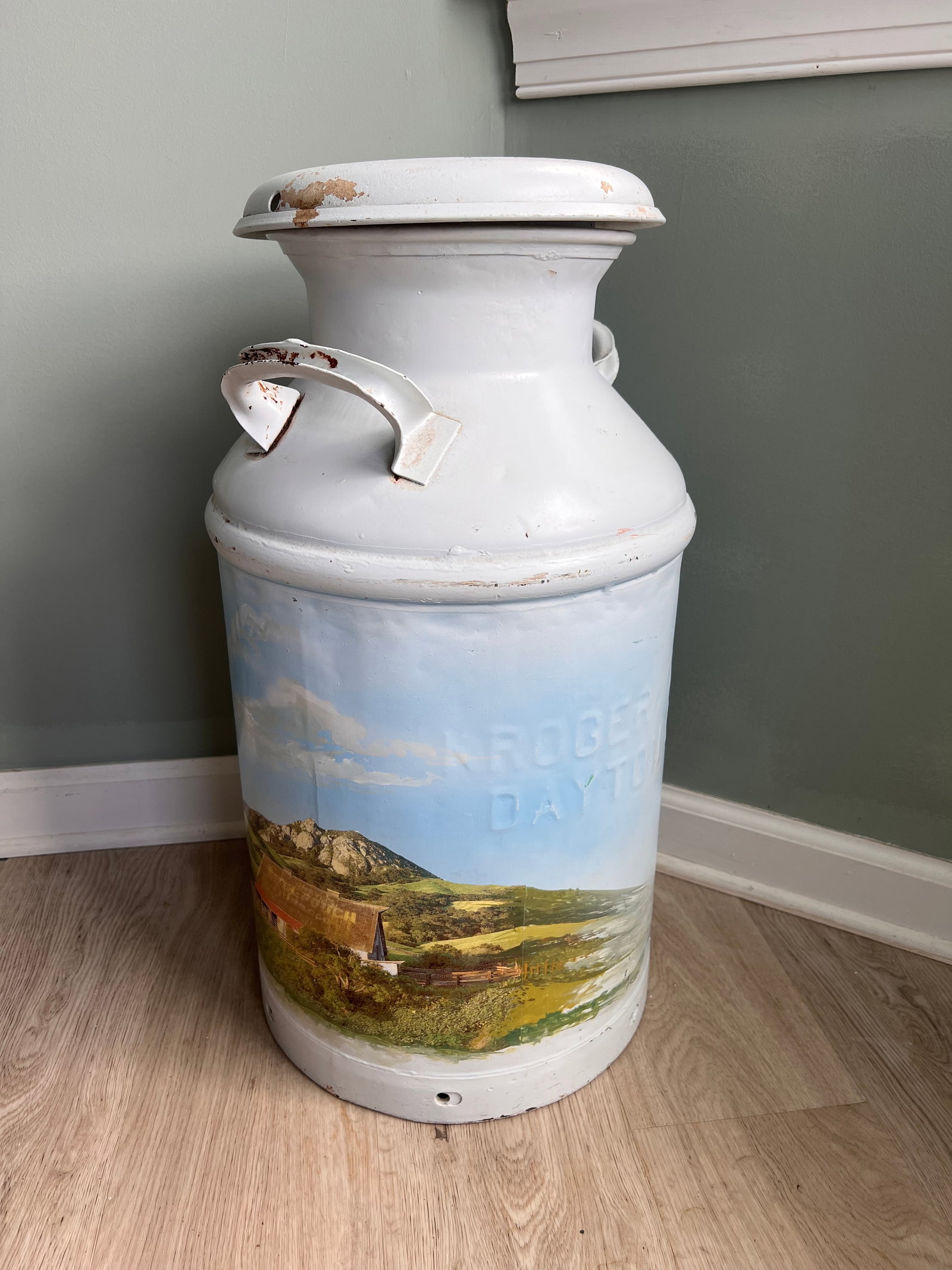 Vintage Metal Milk Can - Dayton, Ohio - 10