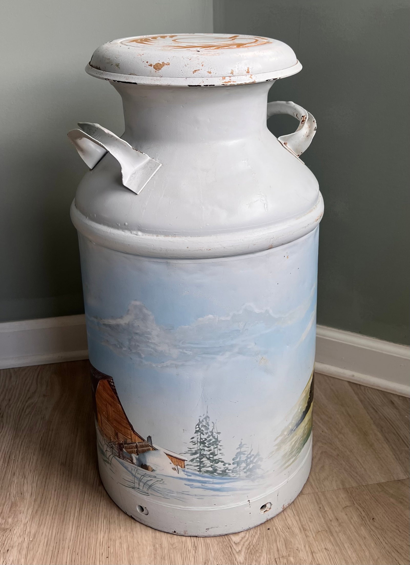 Vintage Metal Milk Can - Dayton, Ohio - 6