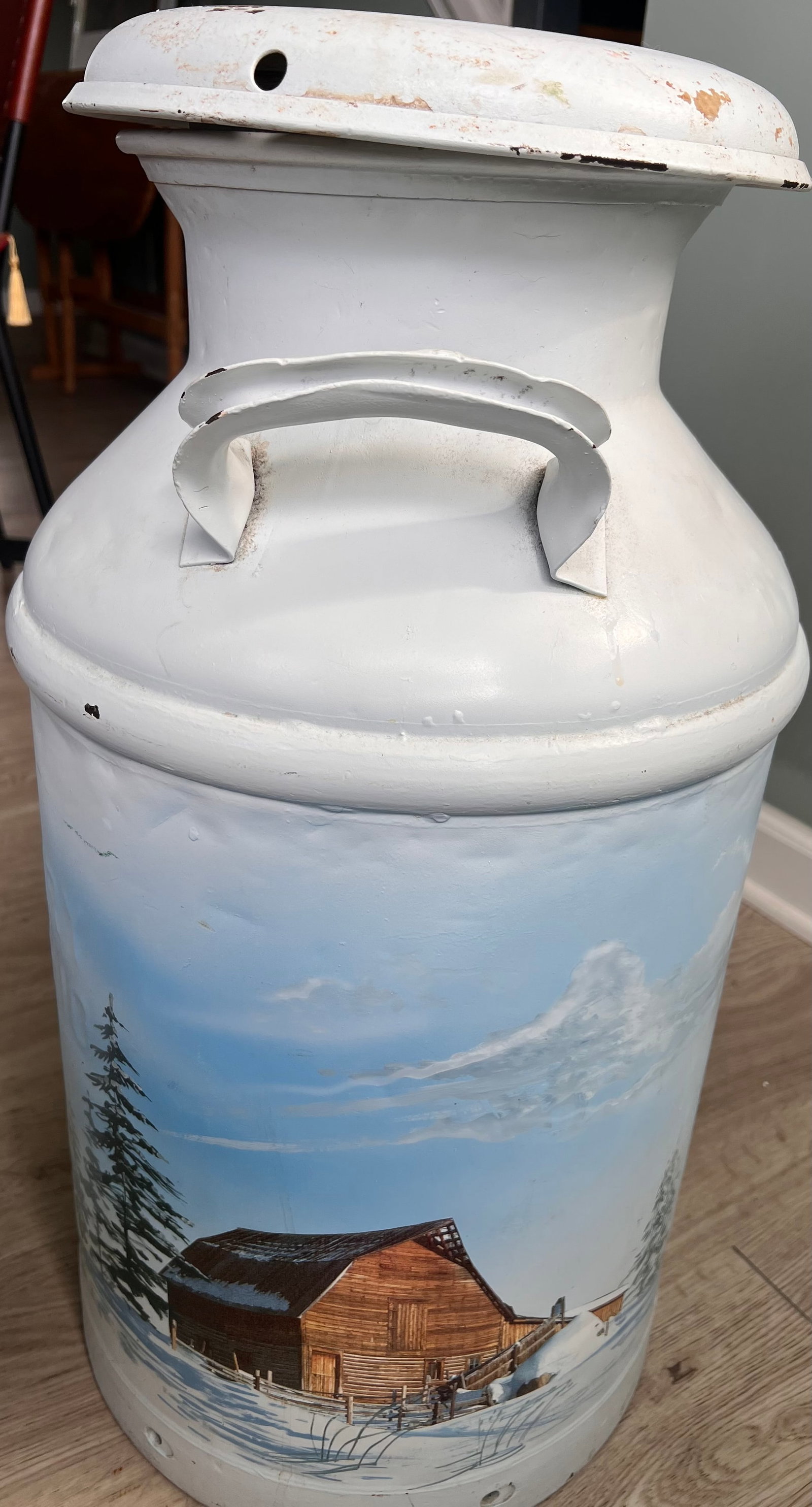 Vintage Metal Milk Can - Dayton, Ohio - 7