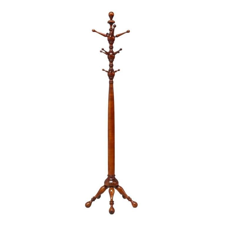 Mahogany Stick & Ball Quadruped Coat Rack C1920 - 3