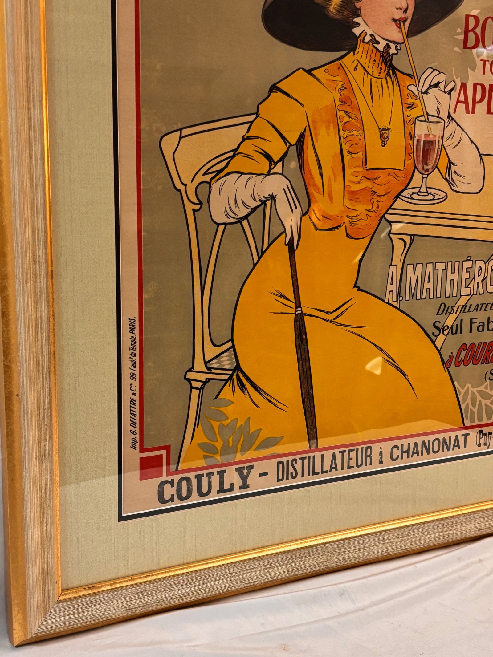 Art Nouveau French Advertising Lithograph Poster Printed by G. Delattre & Cie. - 5
