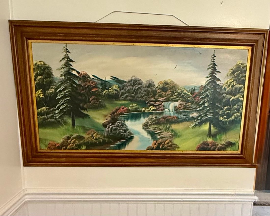 1960s Large Original Oil Painting by Mamie Sherlock - 11