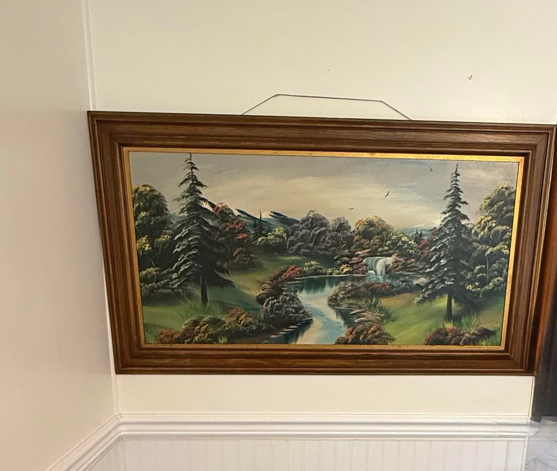 1960s Large Original Oil Painting by Mamie Sherlock - 12