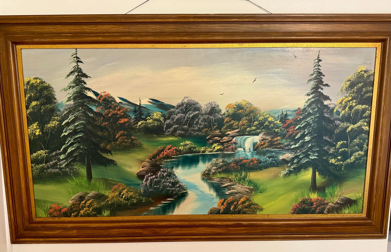 1960s Large Original Oil Painting by Mamie Sherlock - 4