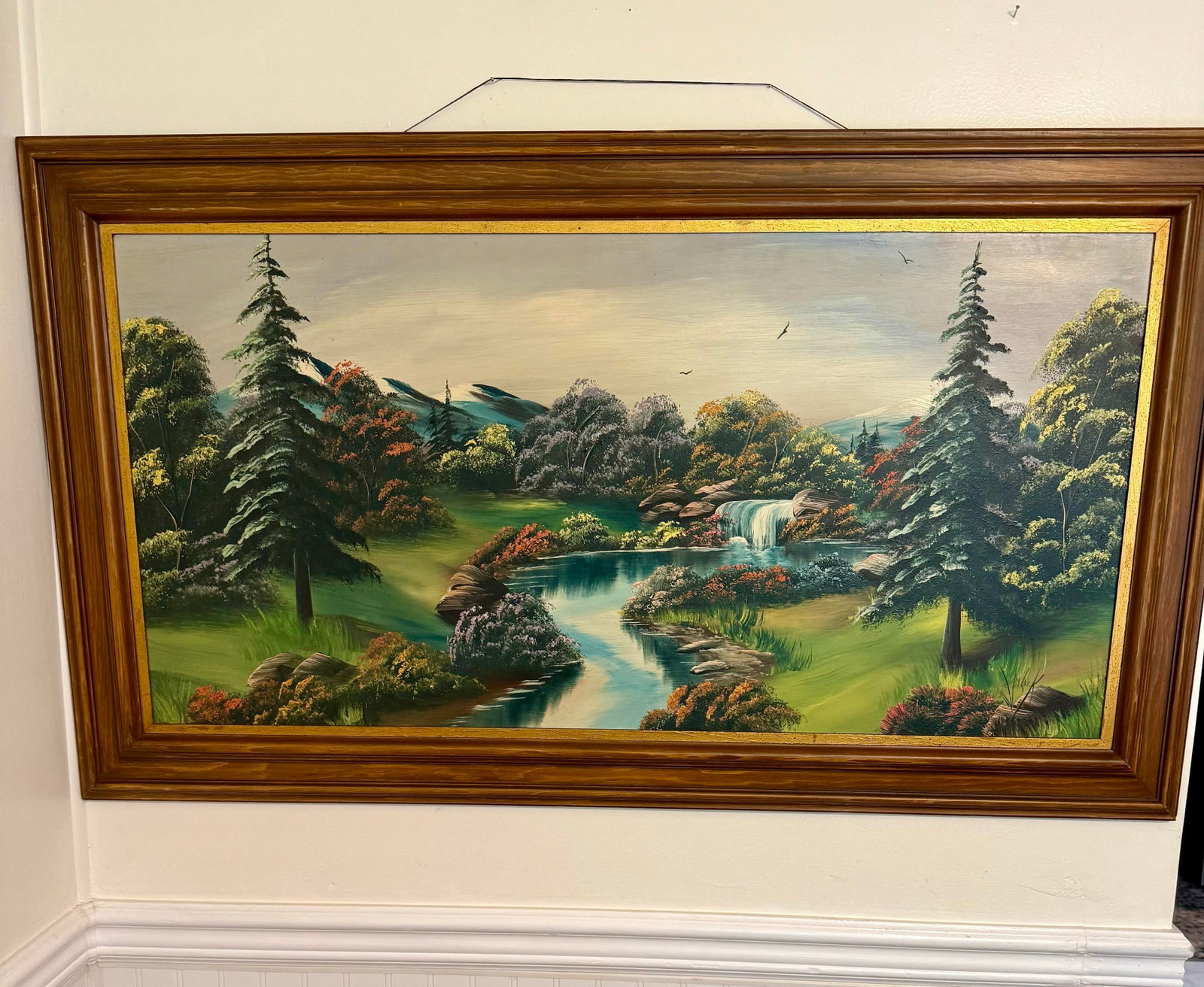 1960s Large Original Oil Painting by Mamie Sherlock - 7