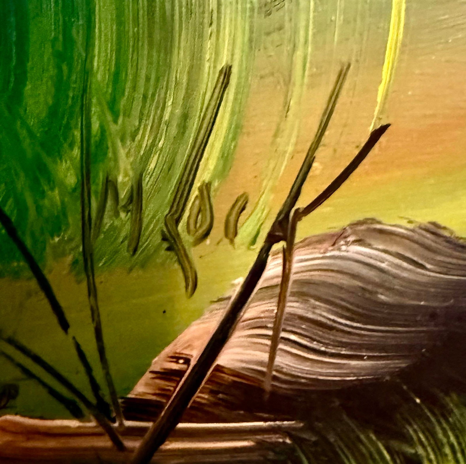 1960s Large Original Oil Painting by Mamie Sherlock - 8