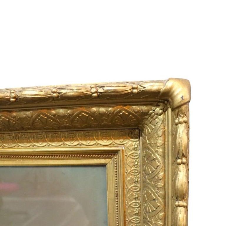 Pair Victorian Watercolor Portraits, Sister & Brother, Original Frames, C1890 - 17