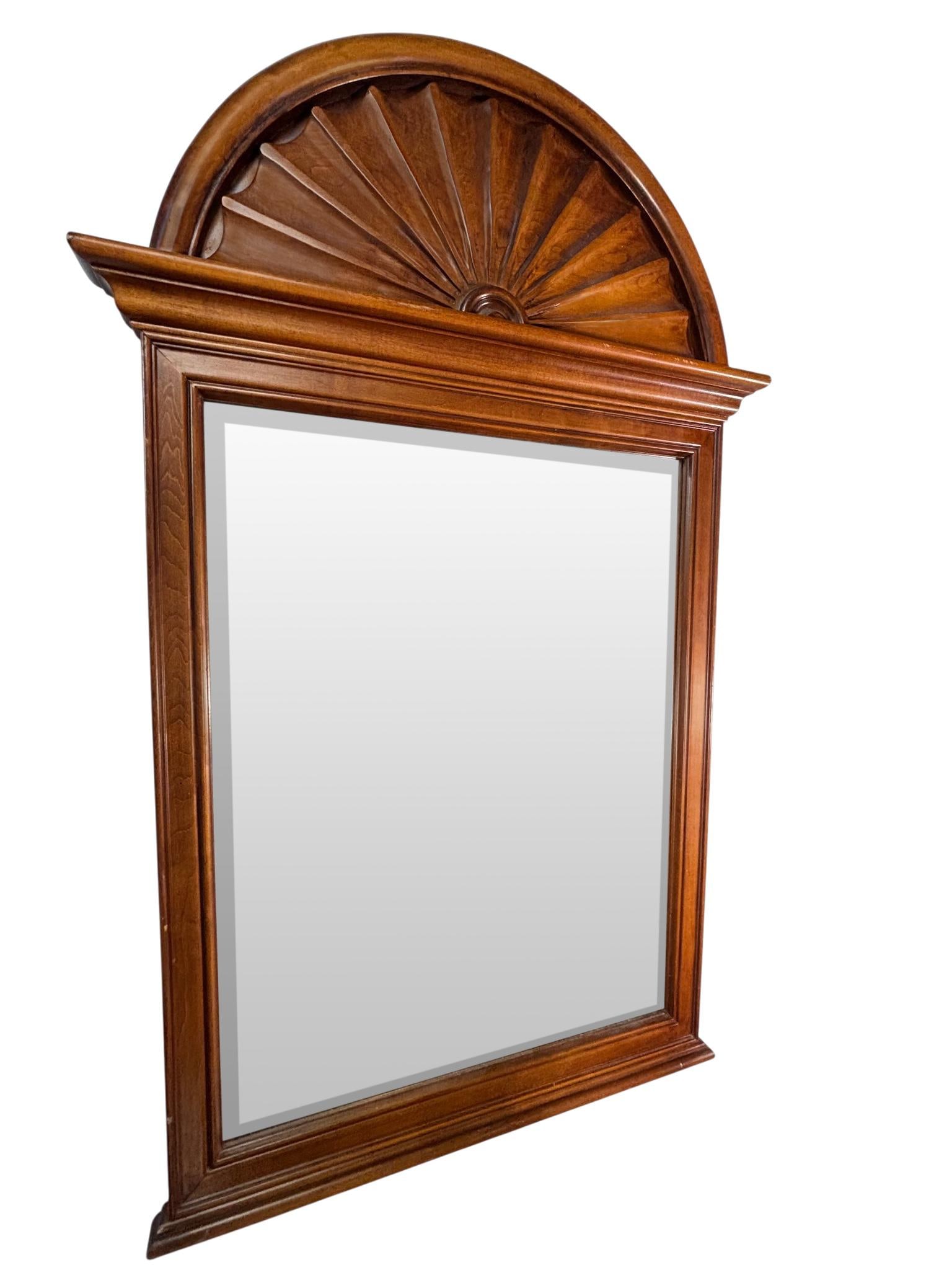 Colonial Solid Wood Sunburst Mirror - 4