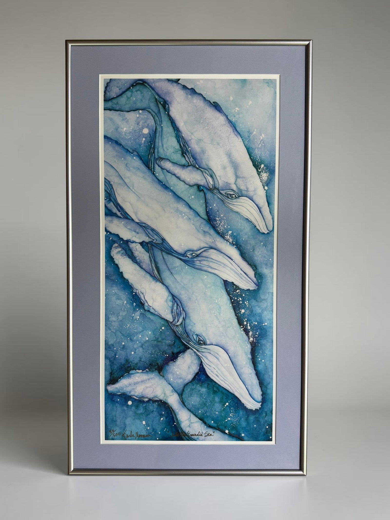 Karla Morreira "Into the Emerald Sea" Signed Limited Edition Watercolor Print - 80/500 - 2