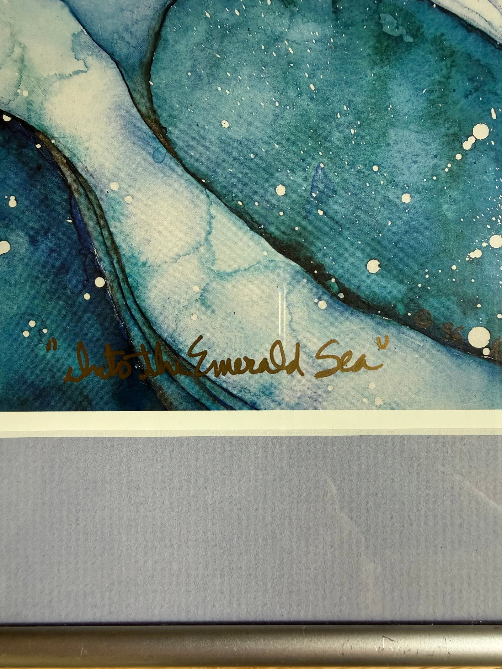 Karla Morreira "Into the Emerald Sea" Signed Limited Edition Watercolor Print - 80/500 - 4