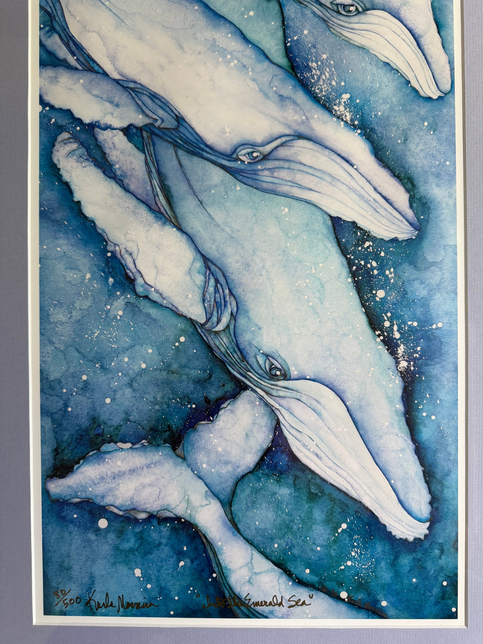 Karla Morreira "Into the Emerald Sea" Signed Limited Edition Watercolor Print - 80/500 - 6