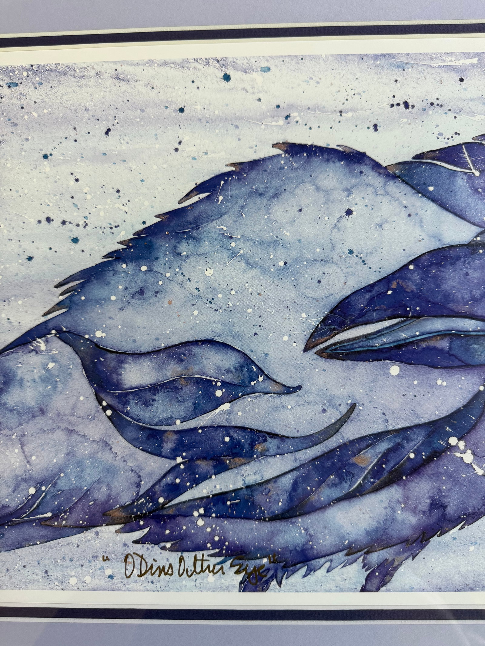 Karla Morreira "Odin's Witness" Signed Limited Edition Raven Art Print - 104/500 - 10