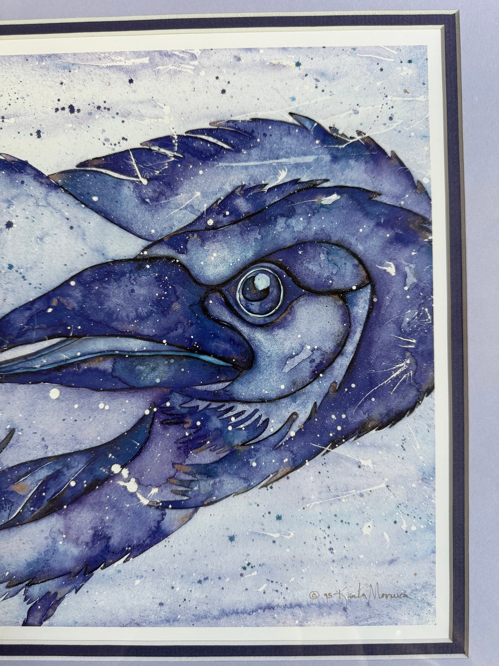 Karla Morreira "Odin's Witness" Signed Limited Edition Raven Art Print - 104/500 - 6