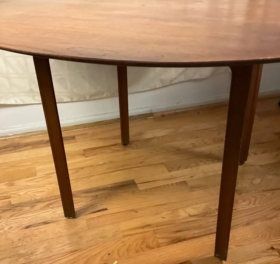 Very Rare Set: Arne Jacobsen Grand Prix Teak Dining Set by Fritz Hansen "” 3 Chairs + Matching - 15