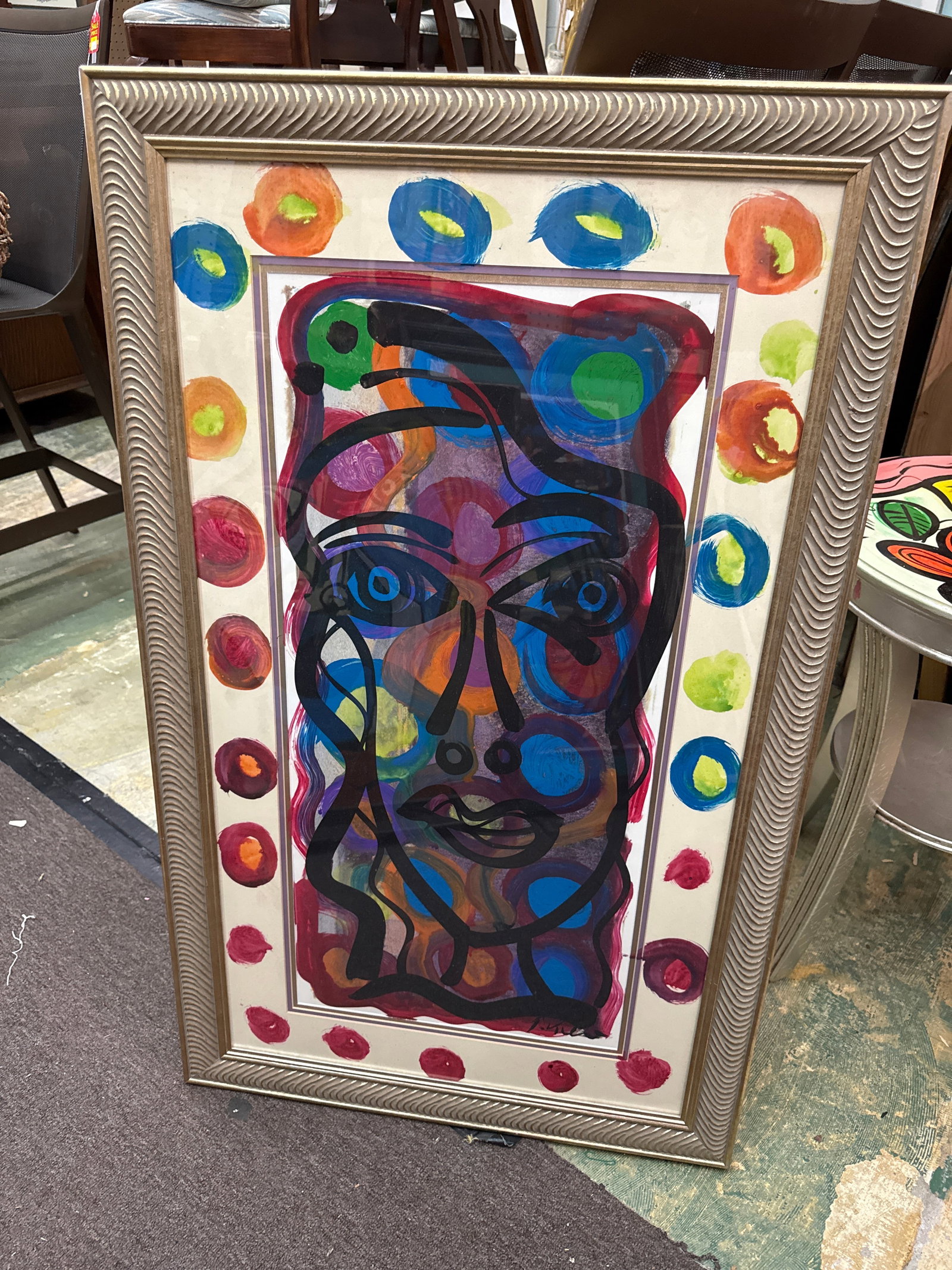 1970s Peter Robert Keil Colorful Abstract Painting - 2