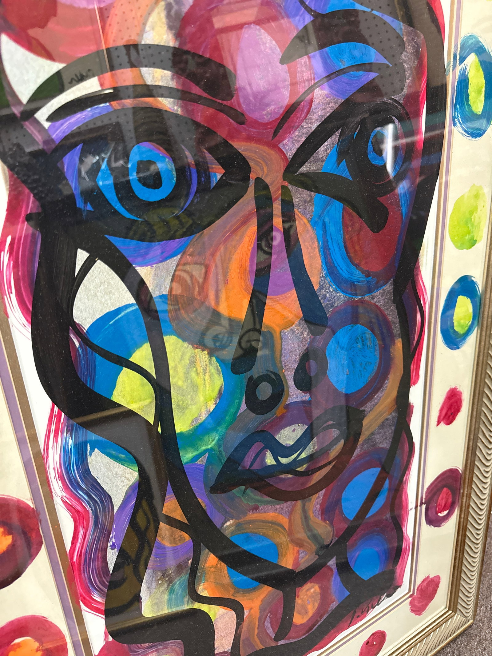 1970s Peter Robert Keil Colorful Abstract Painting - 3