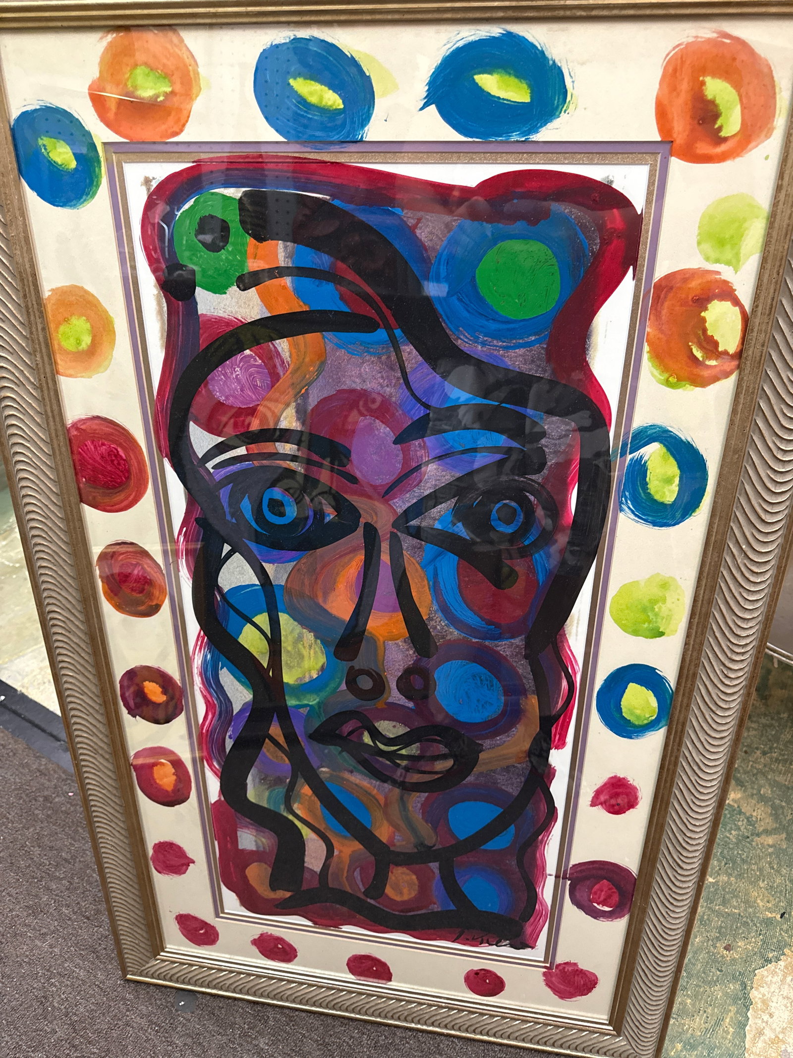 1970s Peter Robert Keil Colorful Abstract Painting - 6