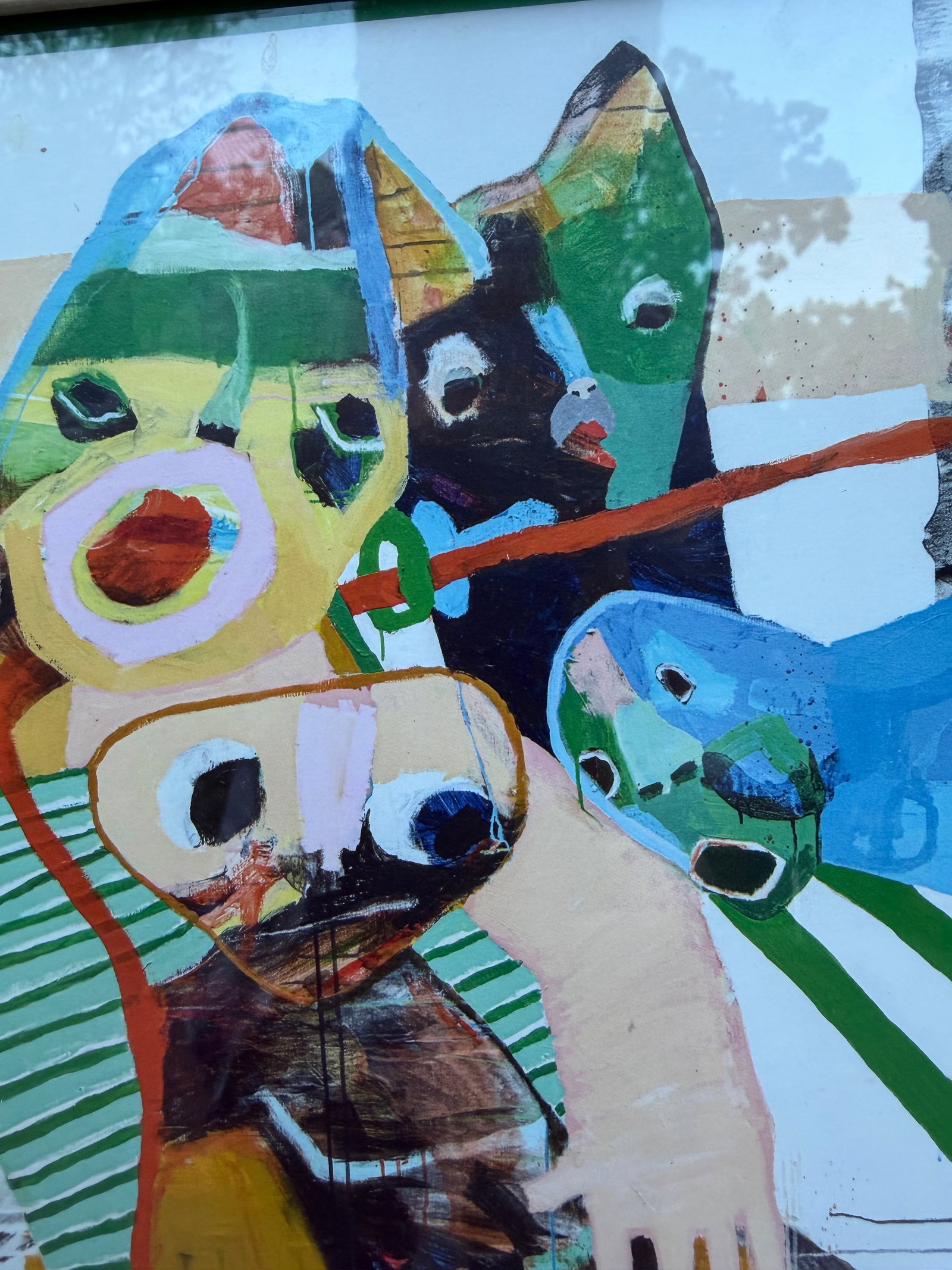 2019 Abstract Print by Modern Danish Artist Leif Sylvester as Signed "Sylvester 2019" - 2
