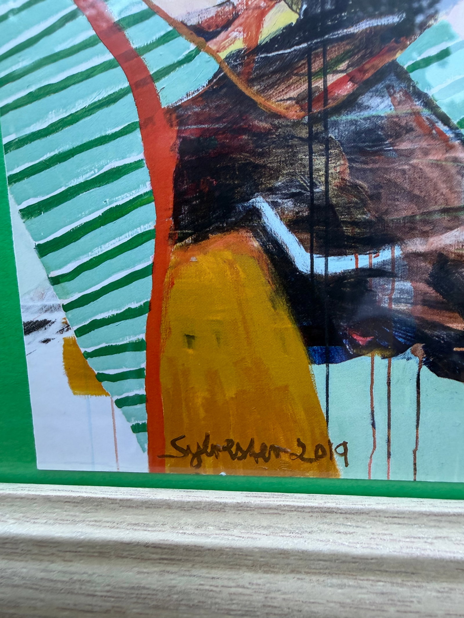 2019 Abstract Print by Modern Danish Artist Leif Sylvester as Signed "Sylvester 2019" - 3