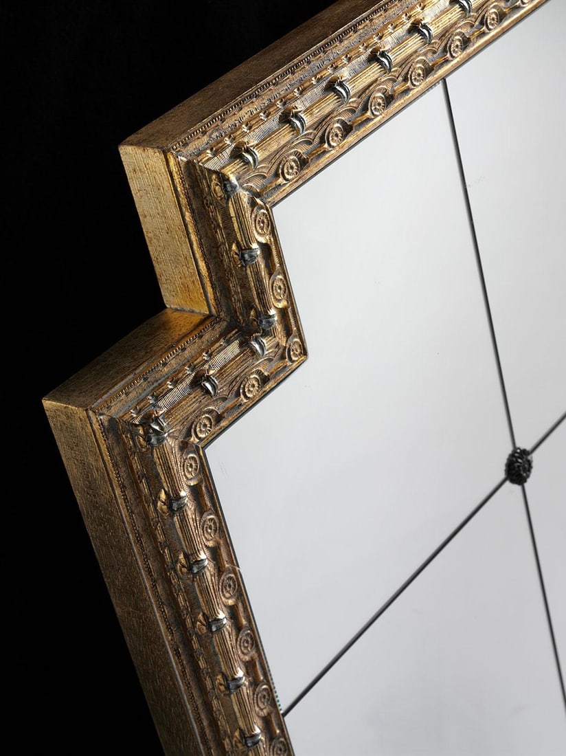 Italian Wall Mirror in 24k Gold Leaf Frame - 2