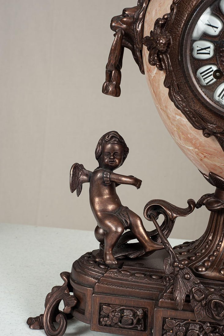 Classical Italian Mantel Clock and Candelabra Set - 4
