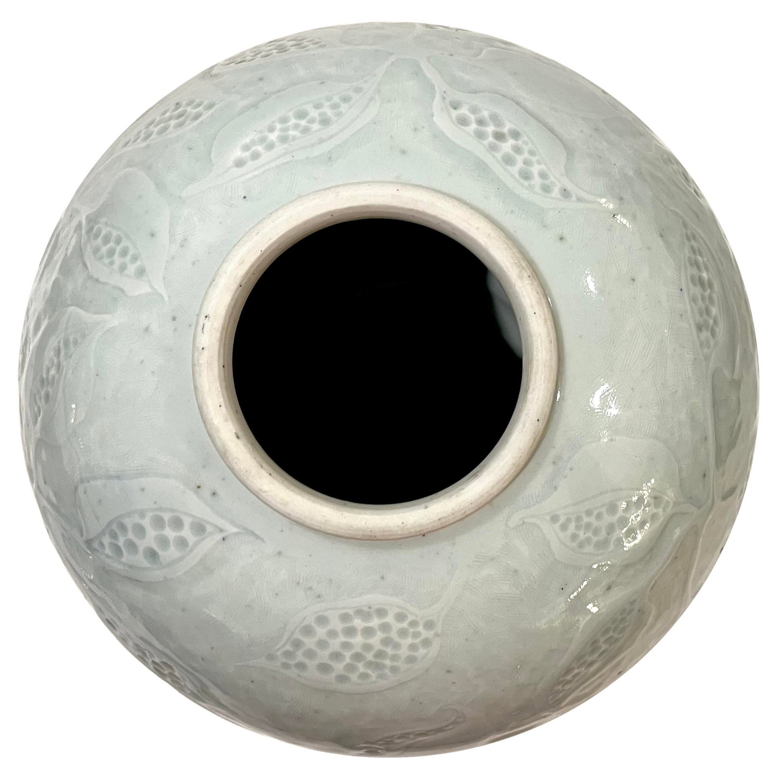 1980's Celadon Porcelain Moon Jar With Lid - Ken Edwards Montana Potter - 8