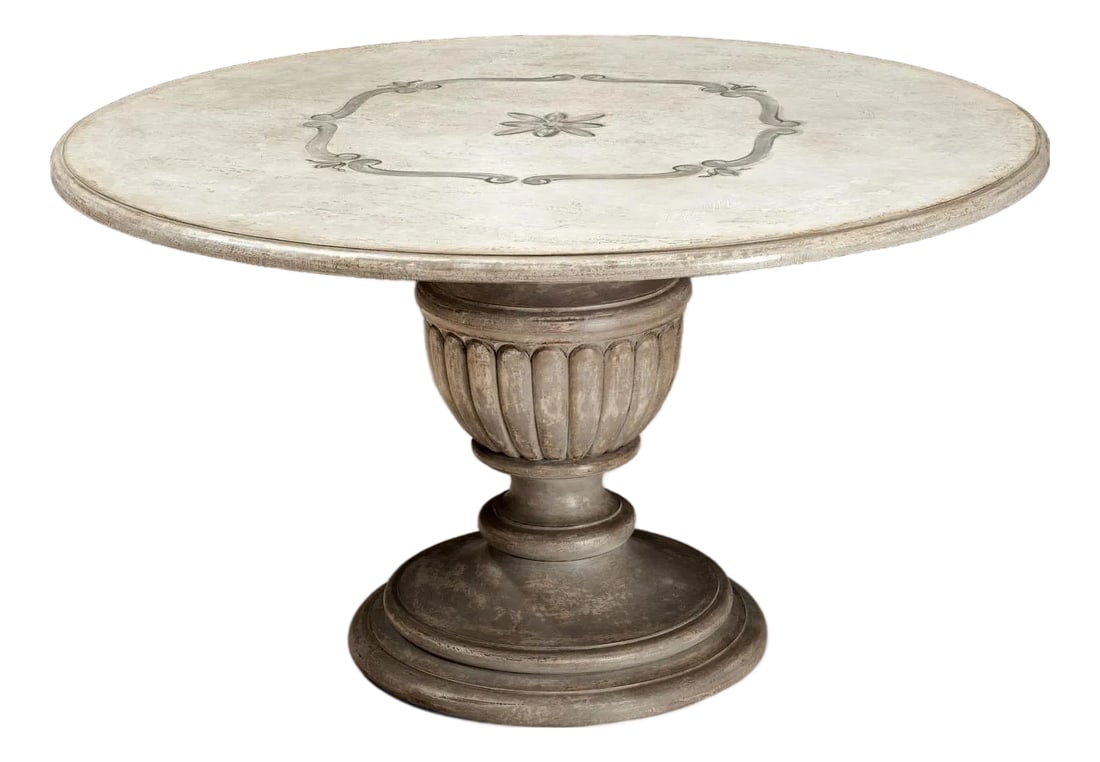 Italian Florentine Round Dining Table With Hand-Painted Top (1 of 4)