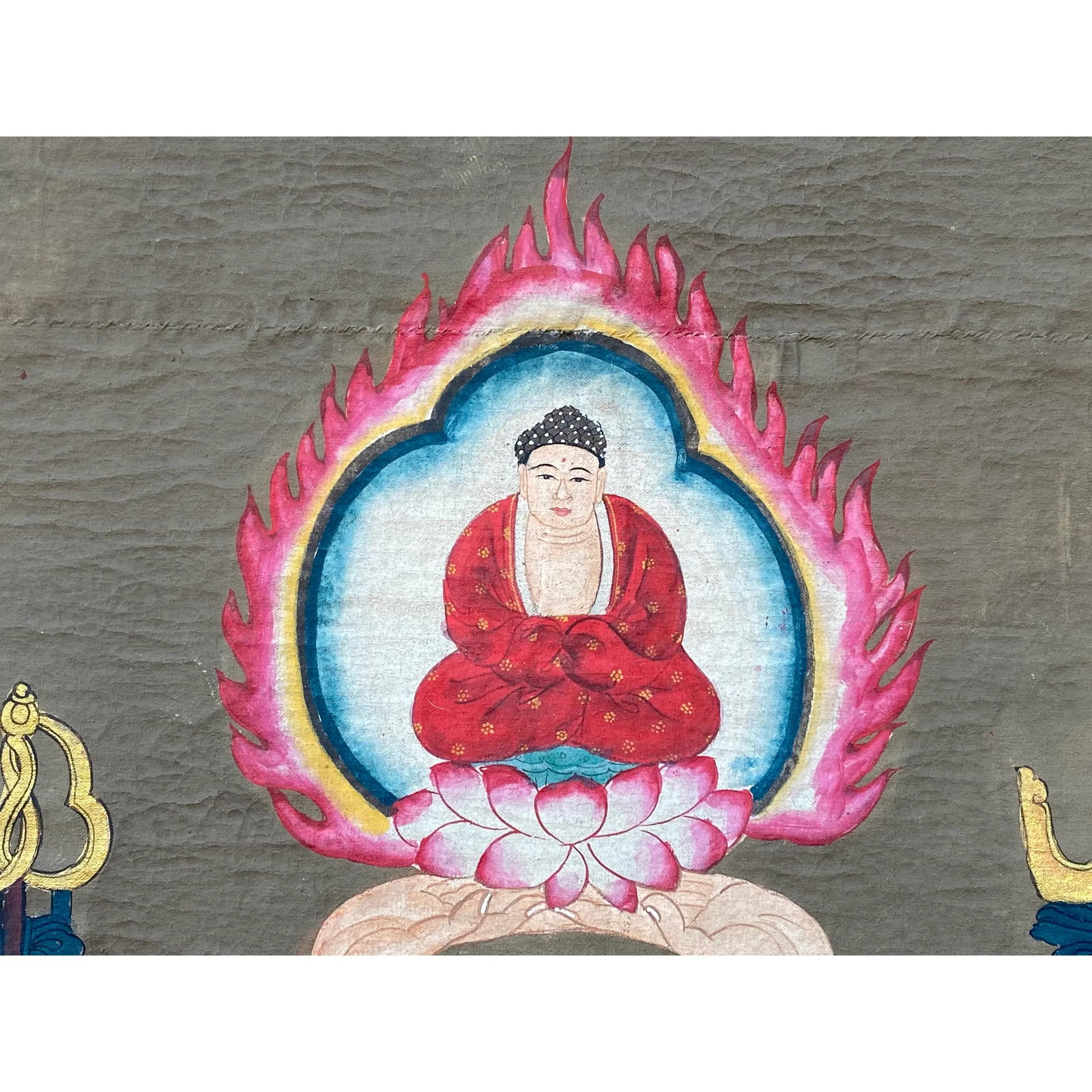 Large Chinese Canvas Art of 24 Arms Bodhisattva Kwan Yin Avalokitesvara - 2