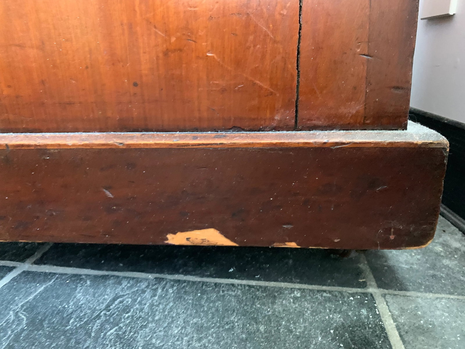 Antique American Colonial Wood Desk - 5