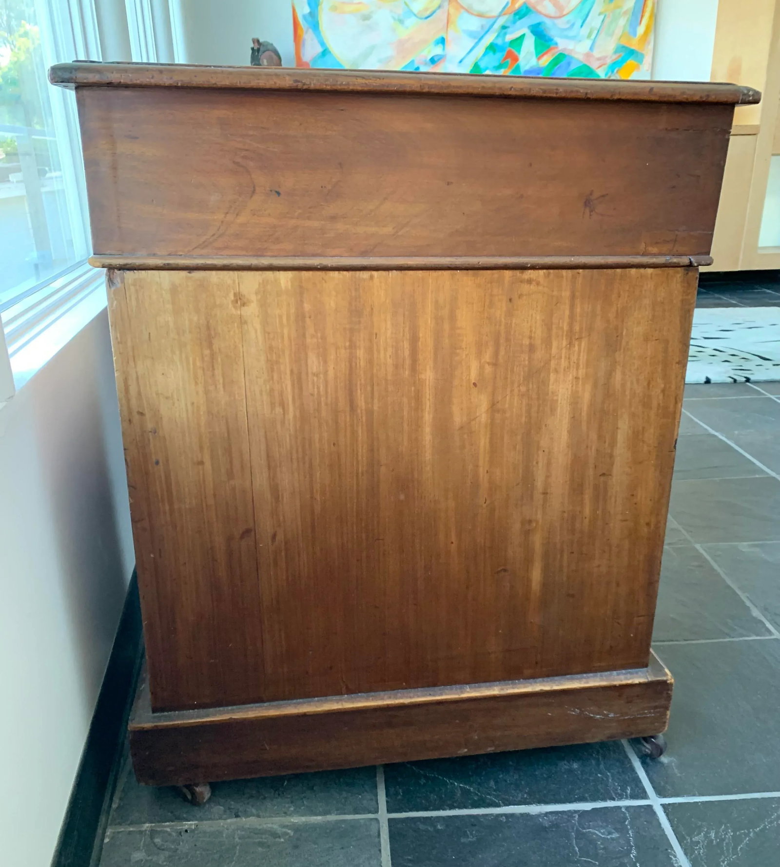 Antique American Colonial Wood Desk - 6