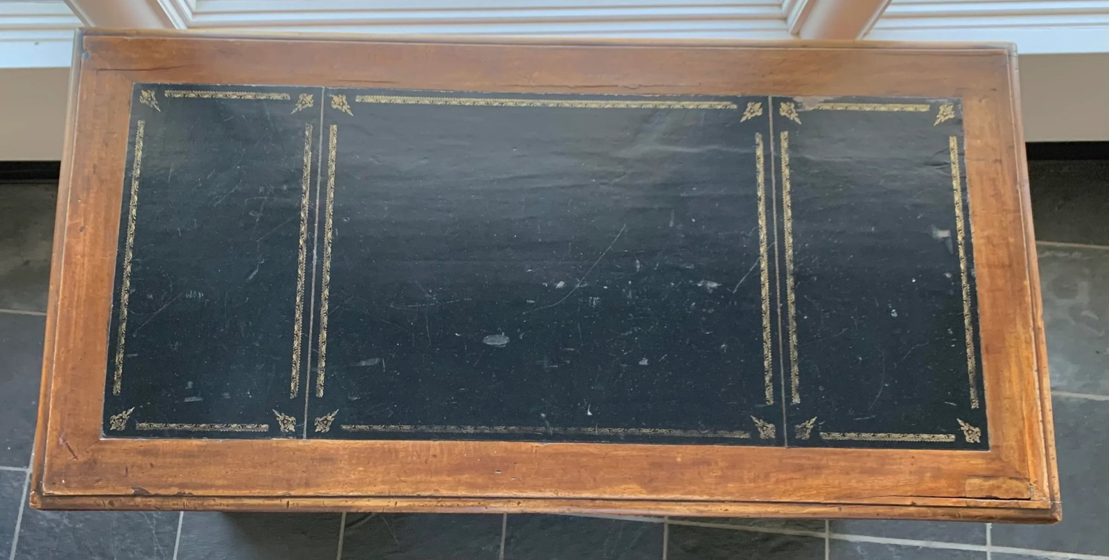Antique American Colonial Wood Desk - 7