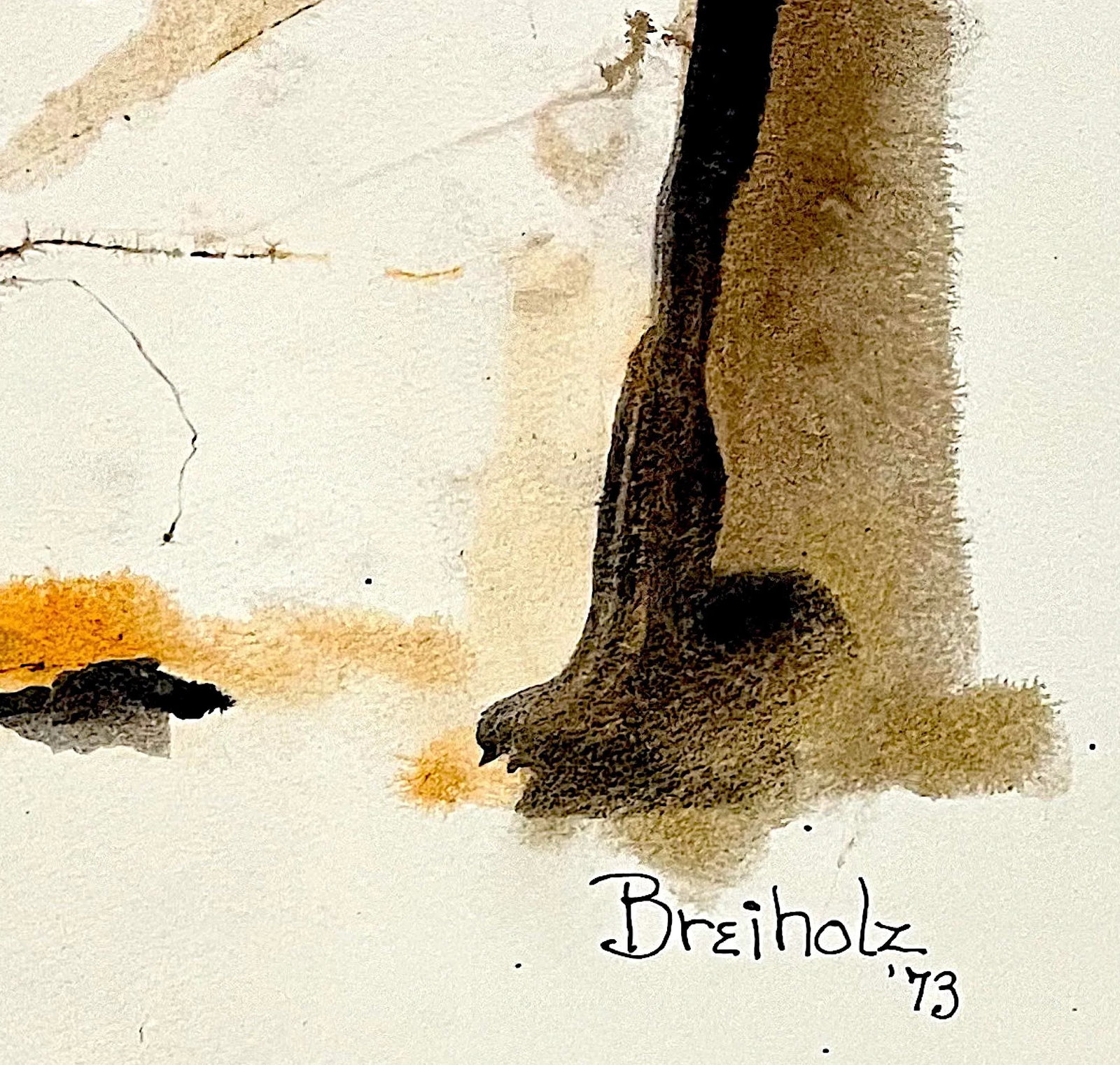 1973 Female Nude Watercolor Painting by Anne Breiholz, Framed - 9