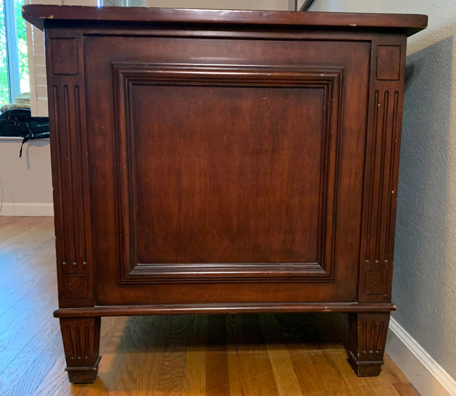 1990s Leather Top Executive Writing Desk - 6