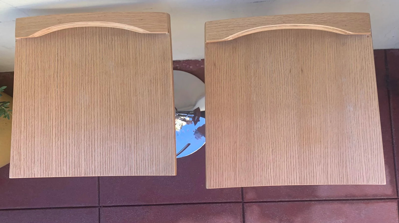 1990s Vintage Chrome and Wood Seat Barstools, Set of 2 - 4