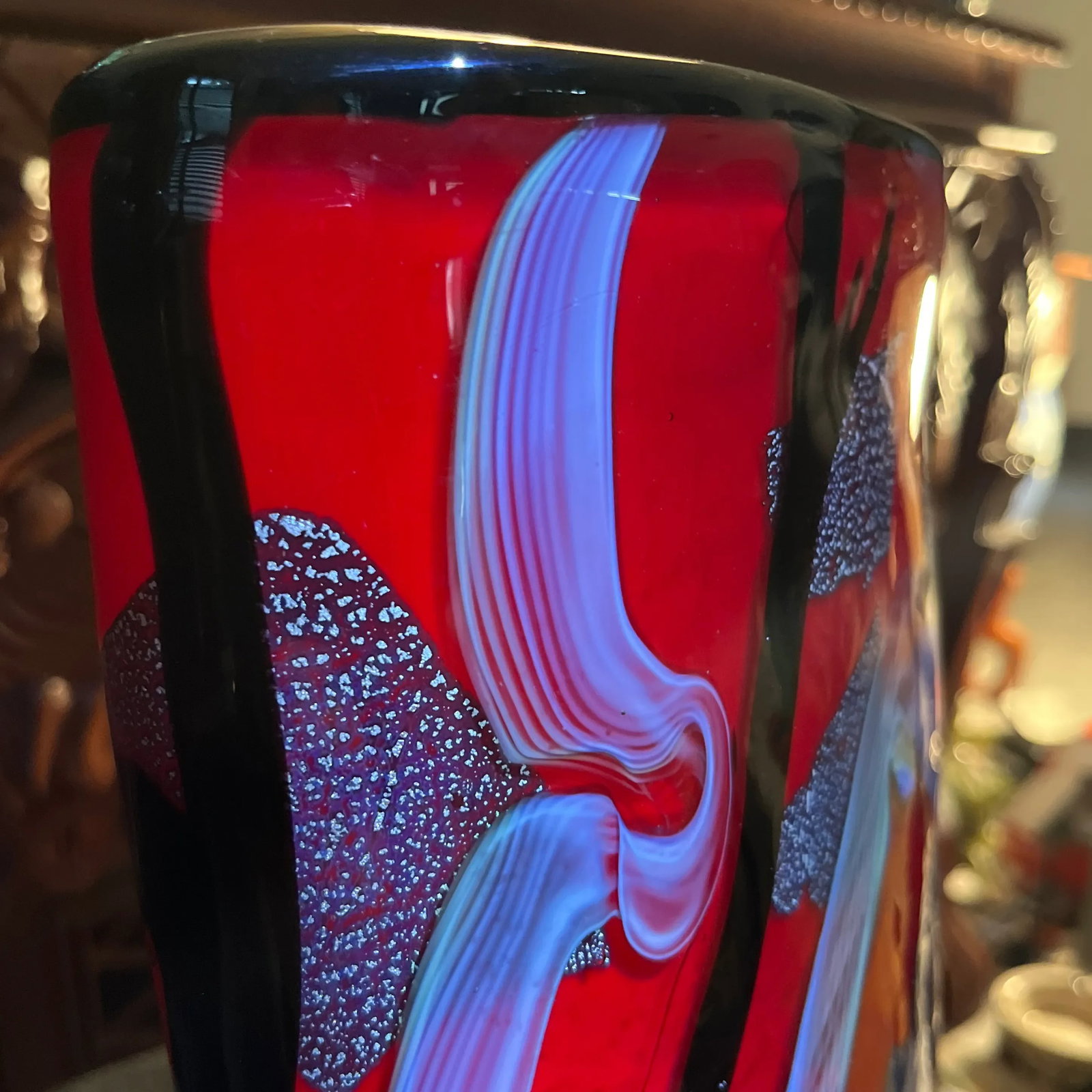 Mid 20th Century Abstract Murano Glass Vase - 10