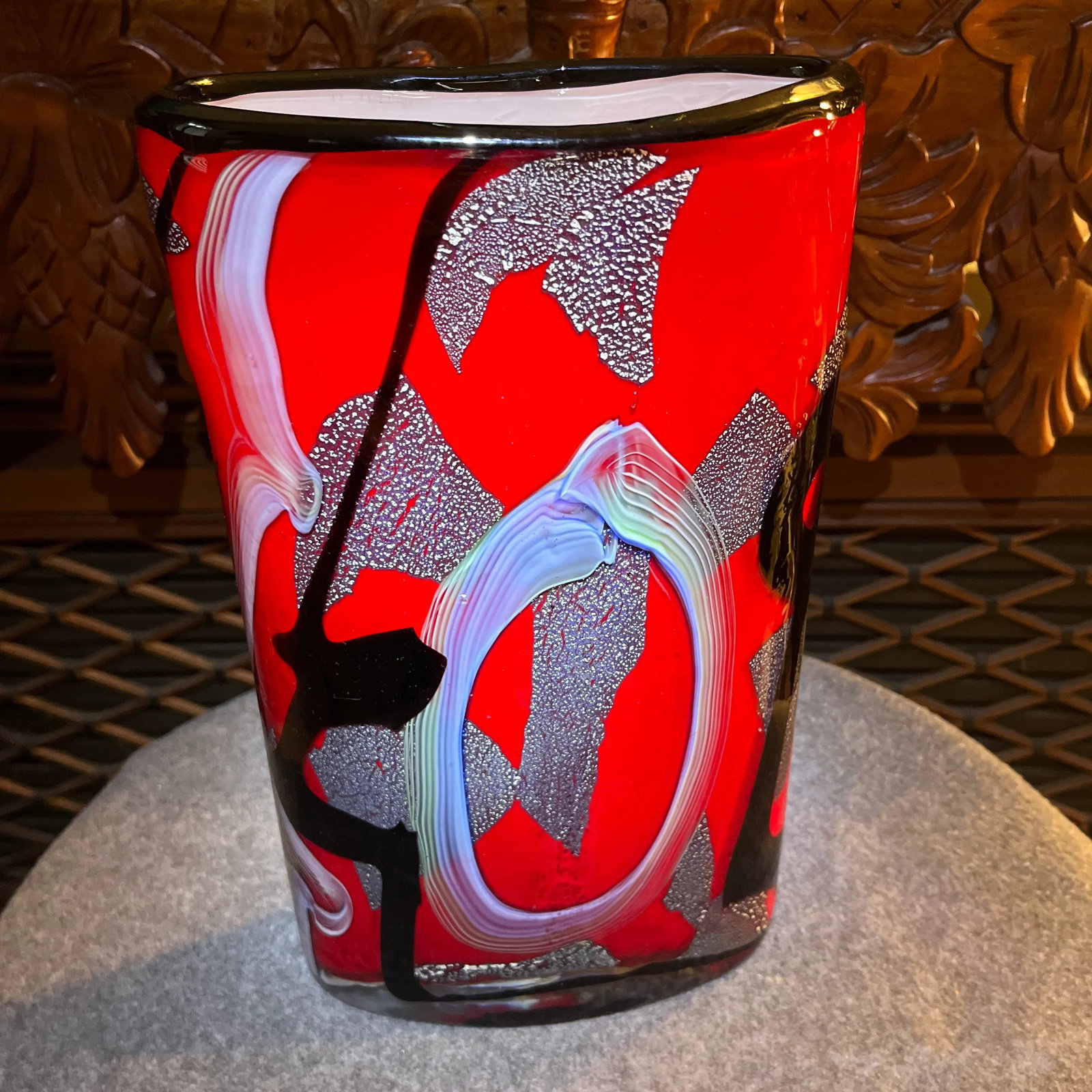 Mid 20th Century Abstract Murano Glass Vase - 11