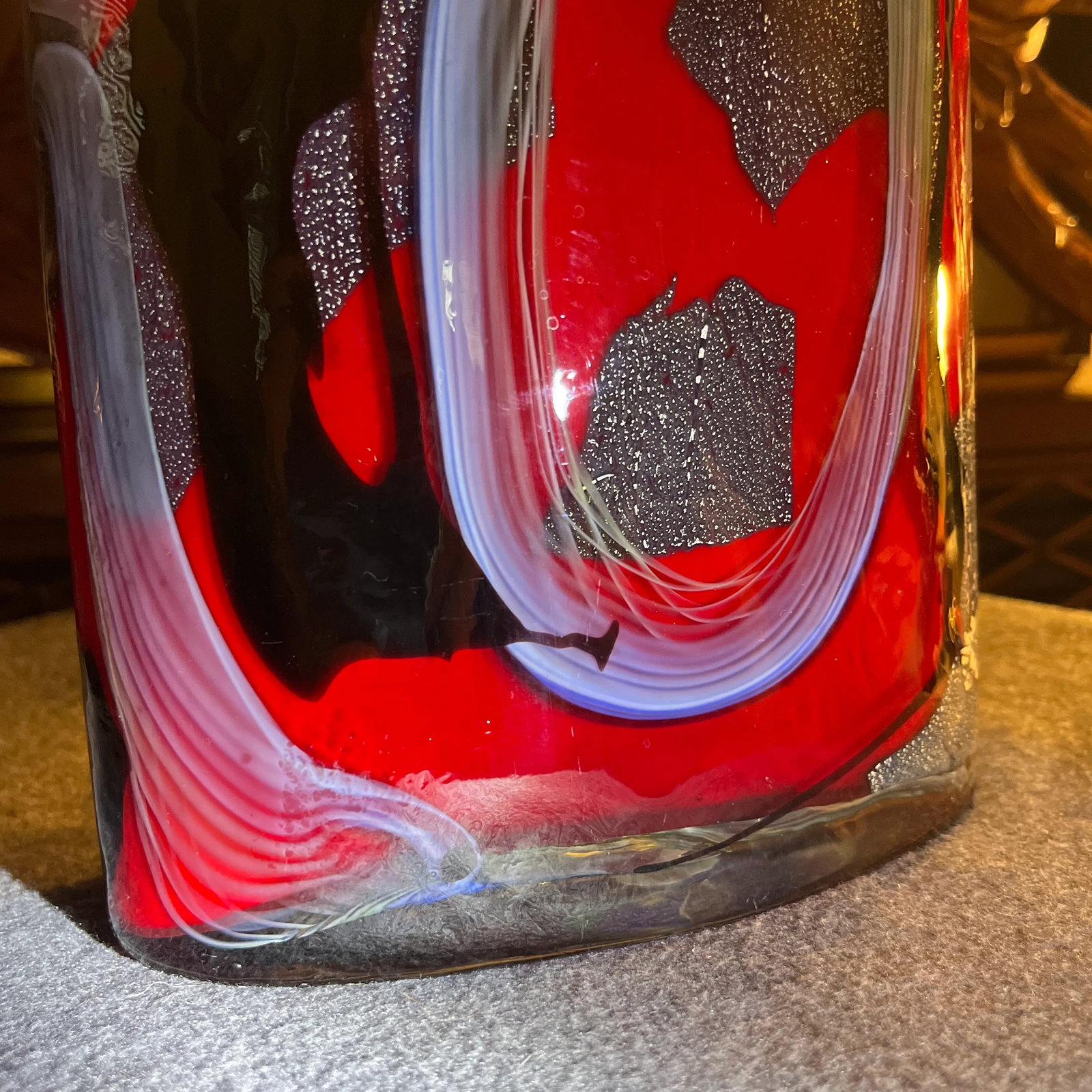 Mid 20th Century Abstract Murano Glass Vase - 9