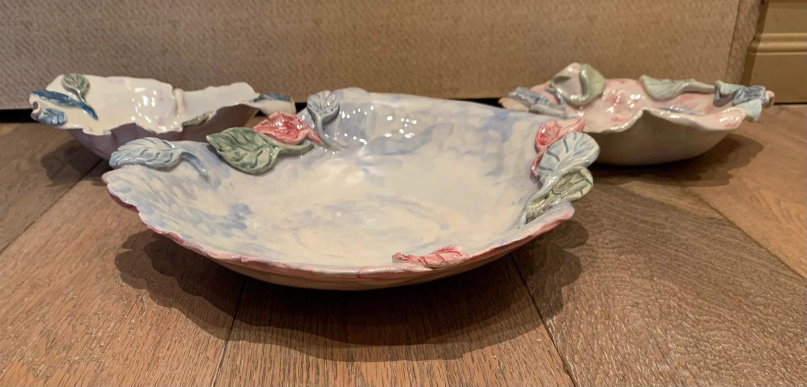 Vintage Decorative Plates- Set of 3 - 8
