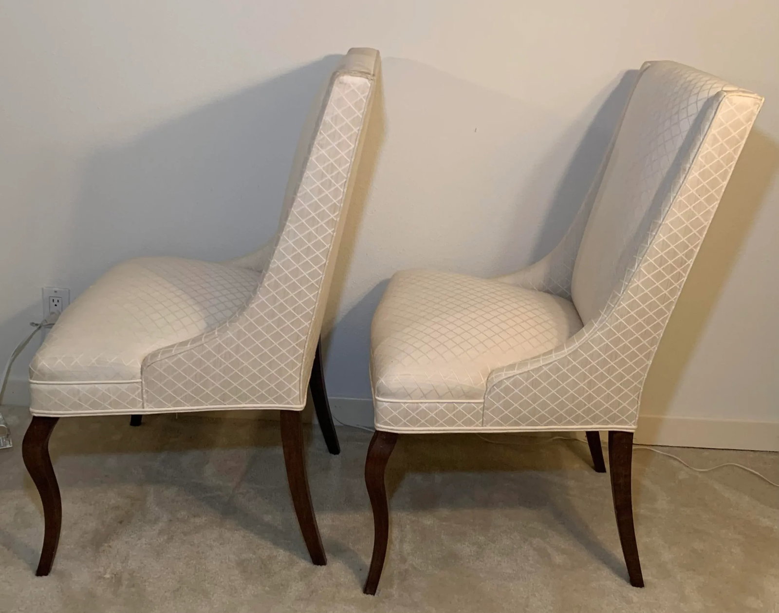Mid 20th Century Dining Head Chairs- Set of 2 - 4