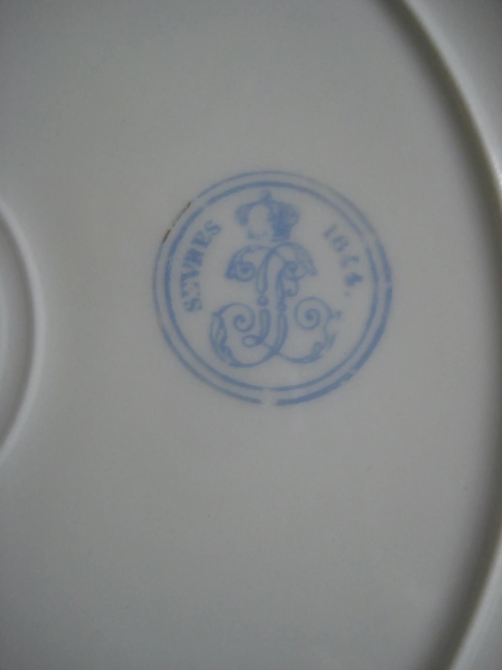 Antique Sevres Porcelaine Louis Philippe Chateau Des Tuileries Plates- a Pair - 11