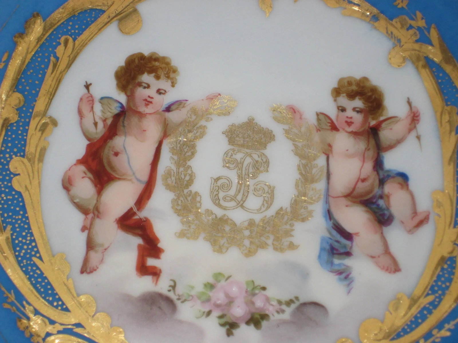 Antique Sevres Porcelaine Louis Philippe Chateau Des Tuileries Plates- a Pair - 6