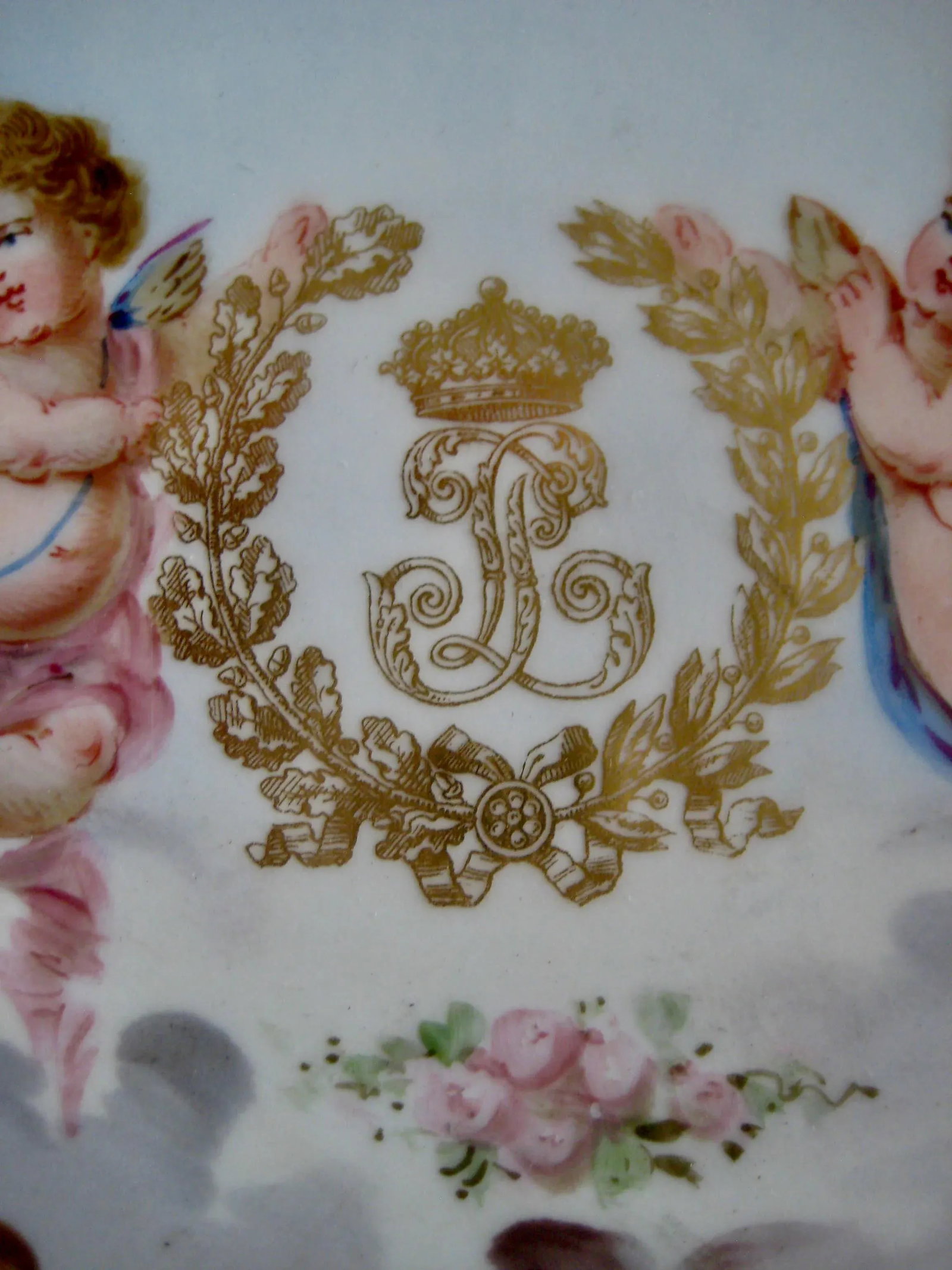 Antique Sevres Porcelaine Louis Philippe Chateau Des Tuileries Plates- a Pair - 7