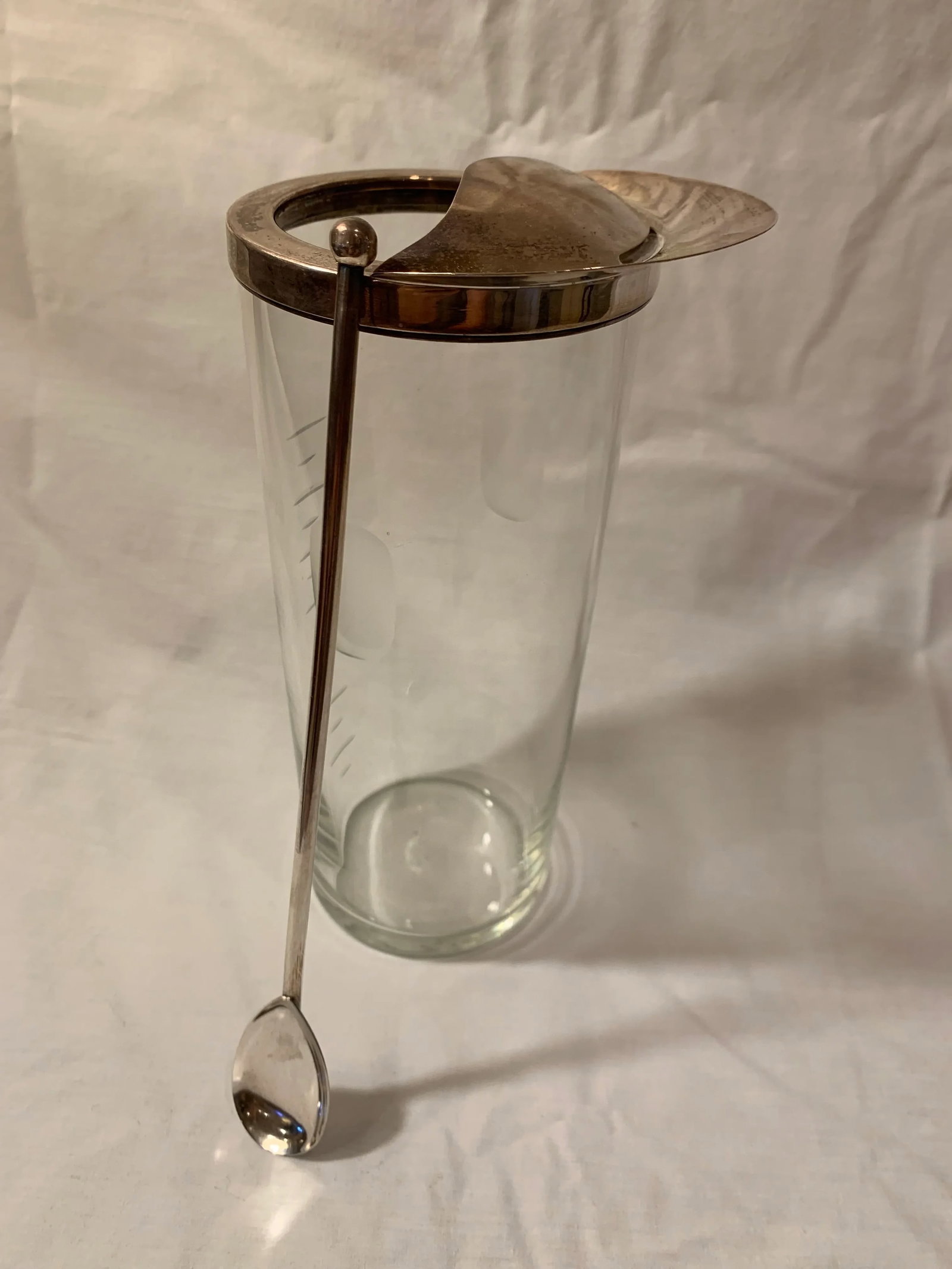 1930s Vintage Glass Cocktail Pitcher - 11