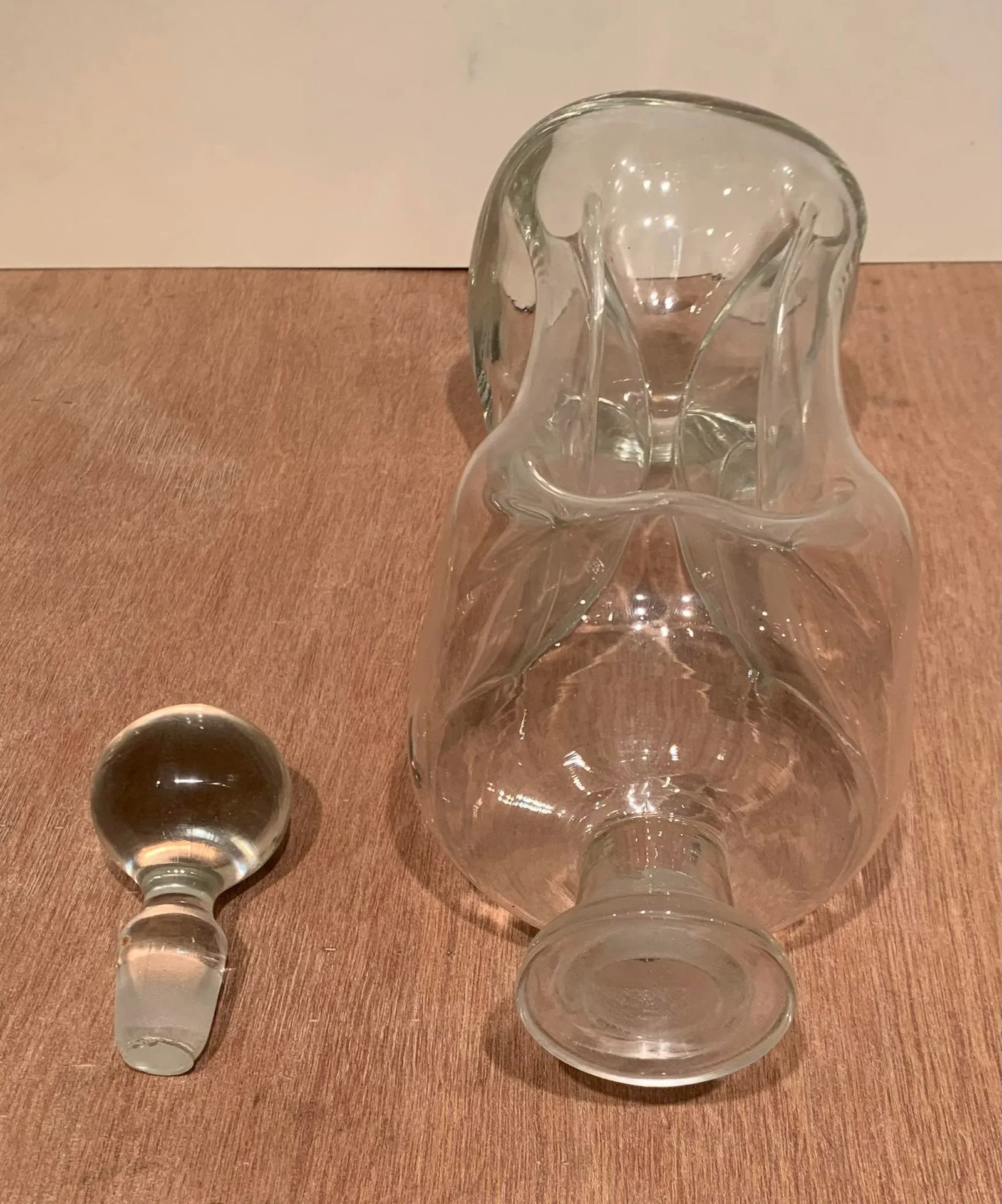 Vintage Mid Century Glass Decanter - 2