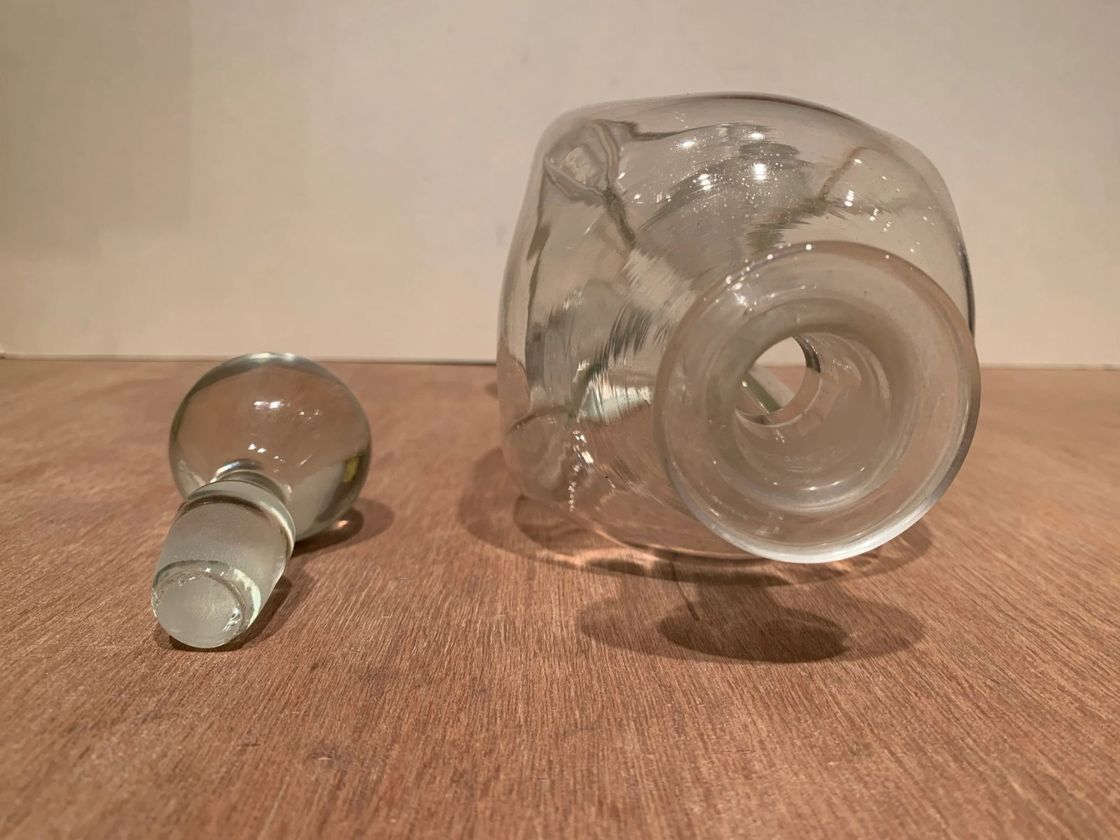 Vintage Mid Century Glass Decanter - 3