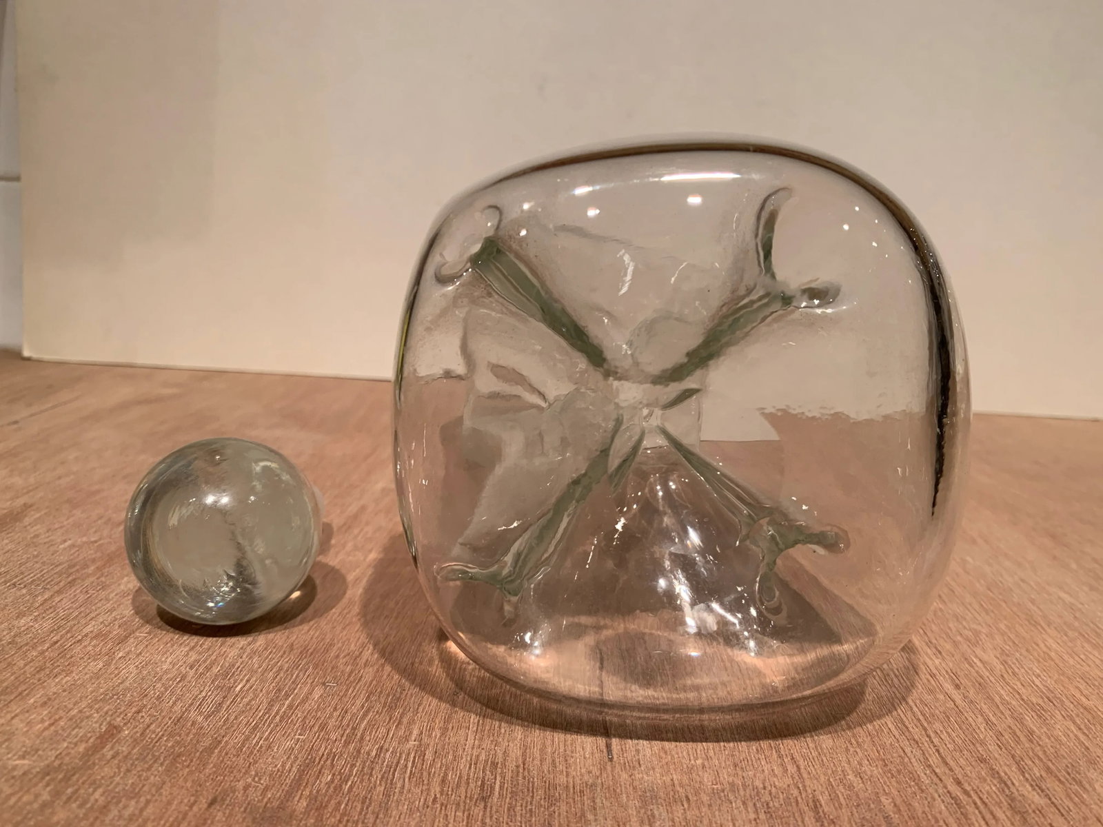 Vintage Mid Century Glass Decanter - 4
